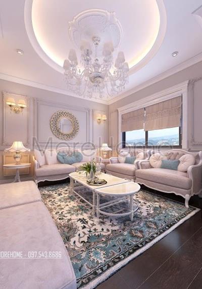  Thiết kế nội thất căn hộ chung cư tân cổ điển Ruby Tower
